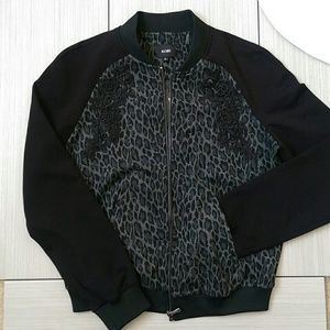 Kobi Gayle Bomber Jacket leopard print